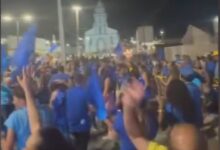 Photo of Marcos Nazário e Jurandy Bandeira transformou as ruas  de Pedra Branca em um ‘mar azul’ na abertura do comitê