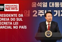 Photo of Presidente da Coreia do Sul declara lei marcial e fecha parlamento; oposição protesta